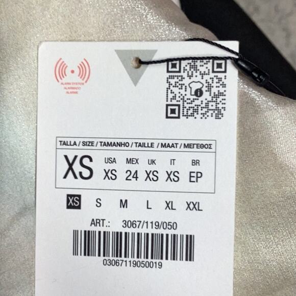 Zara Iridescent Cream Halter top NWT X Small - Picture 7 of 7